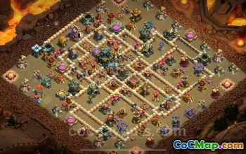 Top Anti 3 Stars TH17 War Base - Clash of Clans 2025 #22464