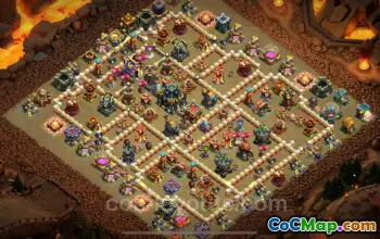 Top Anti 3 Stars TH17 War Base with Link for 2025 #22627