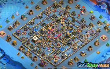 Top Anti 3 Stars TH18 Base with Link 2025 #56776