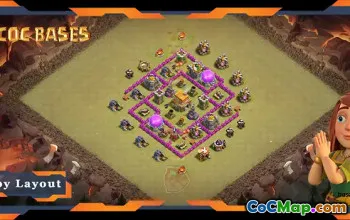 Top Anti 3 Stars TH6 Base Layout for Clash of Clans #19609