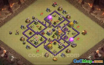 Pangkalan TH7 Anti 3 Bintang Teratas: Pangkalan Perang Terbaik 2024 dengan Tautan #18612