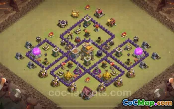Top Anti 3 Stars TH7 Base Link - Clash of Clans 2025 #24040