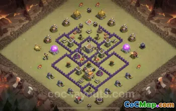 Top Anti 3 Stars TH7 War Base - Clash of Clans Copy #24152