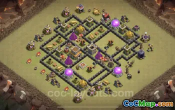 Top Anti 3 Stars TH8 Base | Link & Strategy for Clash of Clans #24557