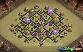 Top Anti 3 Stars TH8 War Base 2023 - Clash of Clans #19010