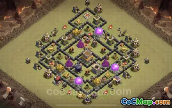 Top Anti 3 Stars TH8 War Base - Clash of Clans 2023 #19122