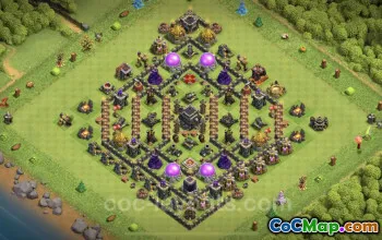 Top Anti 3 Stars TH9 Base - Best Town Hall 9 Defense Copy #24792