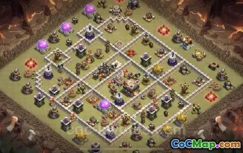 Top Anti 3 Stars War Base TH11 - Clash of Clans #25303