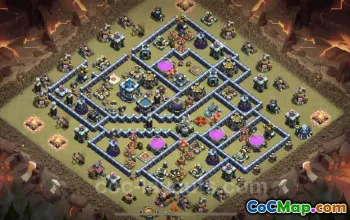 Top Anti 3 Stars War Base TH13 | Clash of Clans #25725