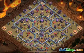 Top Anti 3 Stars War Base TH15 - Town Hall 15 Defense #22150