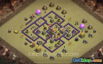 Pangkalan Perang Anti 3 Bintang Teratas TH7 - Tautan Pertahanan Terbaik #18695