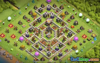 Top Anti Air TH11 Base Copy 2024 - Clash of Clans #20089