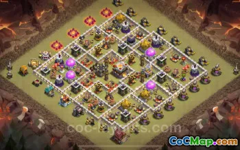 Top Anti-Air TH11 War Base 2025 | Clash of Clans Link #20202
