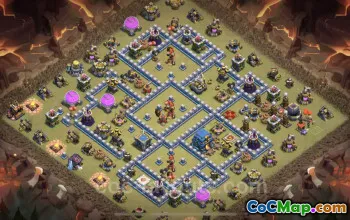 Top Anti Air TH12 War Base Link - Clash of Clans #20662