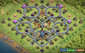 Top Anti-Dragon TH12 Base Copy for Clash of Clans #25535