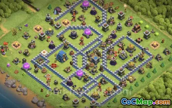 Top Anti-Dragon TH12 Base for Clash of Clans - Copy Now! #20657
