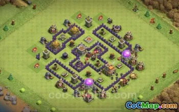 Top Anti-Dragon TH7 Base Copy - Clash of Clans #18771