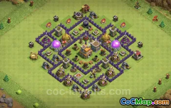 Top Anti Dragon TH7 Base Copy för Clash of Clans #18753