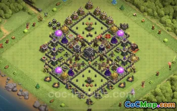 Top Anti-Dragon TH9 Base Copy - Clash of Clans Strategy #24653