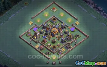 Top Anti Everything BH7 Base Design - Clash of Clans #23021