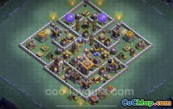 Top Anti Everything BH9 Base Design - Clash of Clans #23162