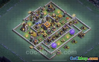 Top Anti-Everything BH9 Base Design for Clash of Clans #23103