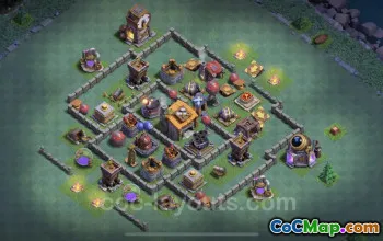 Top Anti Everything Builder Hall 6 Base Design | Clash of Clans #22862