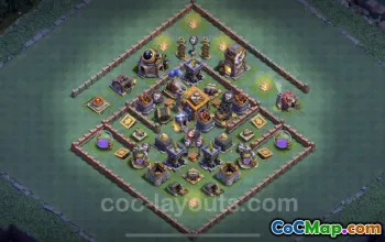 Top Anti Everything Builder Hall 7 Base Design - Clash of Clans #23035