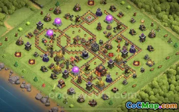 Top Anti-Everything TH10 Base Copy - Clash of Clans #25074