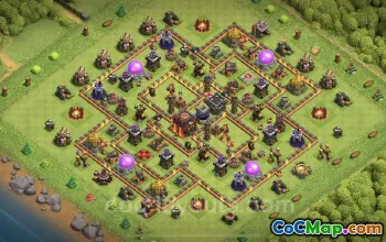 Top Anti-Everything TH10 Base Copy - Clash of Clans #25152