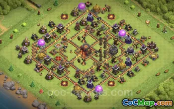 Top Anti-Everything TH10 Base Copy for Clash of Clans #19815