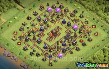 Top Anti Everything TH10 Base Copy for Clash of Clans #24982