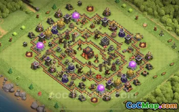 Top Anti-Everything TH10 Base Copy for Clash of Clans #25188