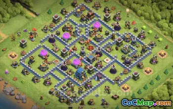 Top Anti Everything TH12 Base - Best Defense & Link #20857