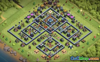 Top Anti-Everything TH13 Base Copy for Clash of Clans #25857