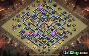 Top Anti-Everything TH13 War Base & Link - Clash of Clans #25770