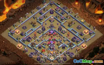 Top Anti-Everything TH15 War Base - Clash of Clans #26225