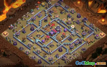 Top Anti-Everything TH15 War Base with Link - Clash of Clans #26160