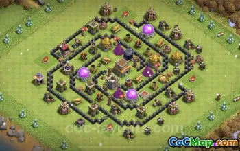 Top Anti-Everything TH8 Base Links for Clash of Clans #24569