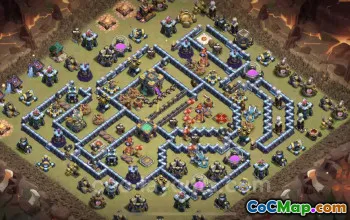 Top Anti-Everything War Base TH14 for Clash of Clans #26043