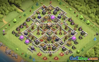 Top Anti GoWiWi/GoWiPe TH11 Base Copy - Clash of Clans #25381
