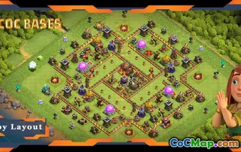 Top Anti Trophy TH10 Base Layouts for Clash of Clans #19387