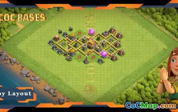 I migliori layout base anti-trofeo TH5 per Clash of Clans #17905