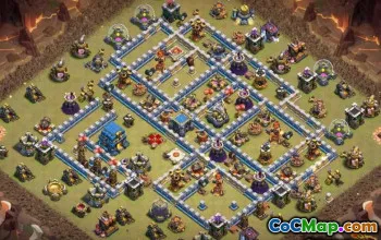 COC市政厅12 |主页，战争，奖杯＃11912