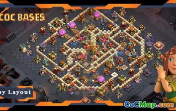 Top Base TH16: WarCWL Anti-Everything Defense Layout #21141