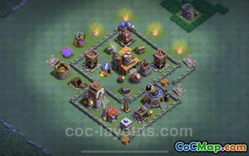 Top BH4 Anti 2-Star Base Designs with Links - Clash of Clans #22736