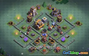Top BH5 Anti 3 Star Base - Clash of Clans Design & Link #22802