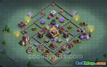 Top BH5 Anti 3-Star Base Design with Link - Clash of Clans #22807