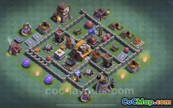 Top BH5 Anti 3 Star Base Design with Link - Clash of Clans #22813