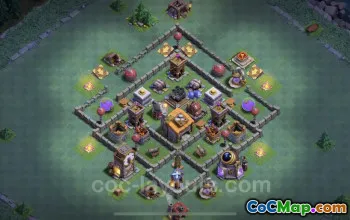 Top BH6 Anti-Everything Base Design - Clash of Clans #22964